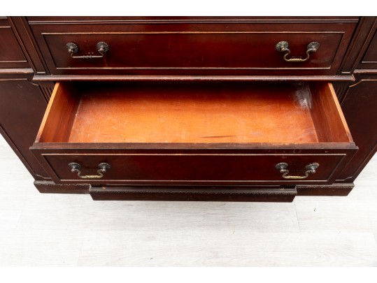 Mahogany China Cabinet & Secretary