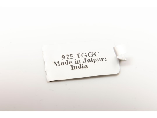 Sterling Silver Pair Of Pretty Pear Amethyst And White Sapphire Pendant Earrings