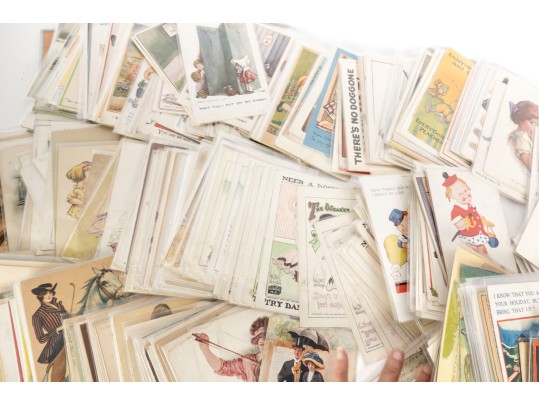 Large Collection Of Vintage Written Postcards