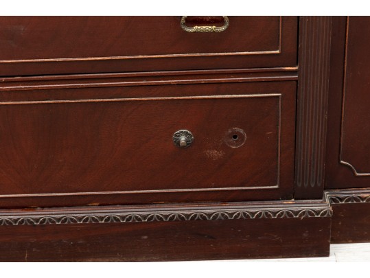 Mahogany China Cabinet & Secretary