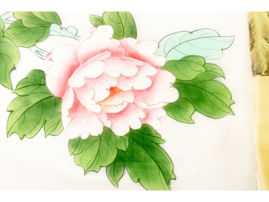 Pair Of Antique Chinese Silk Paintings