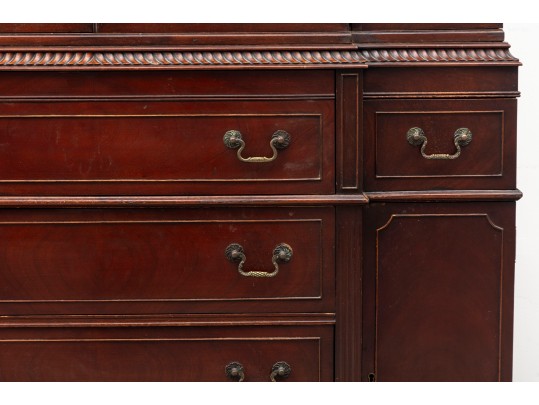 Mahogany China Cabinet & Secretary