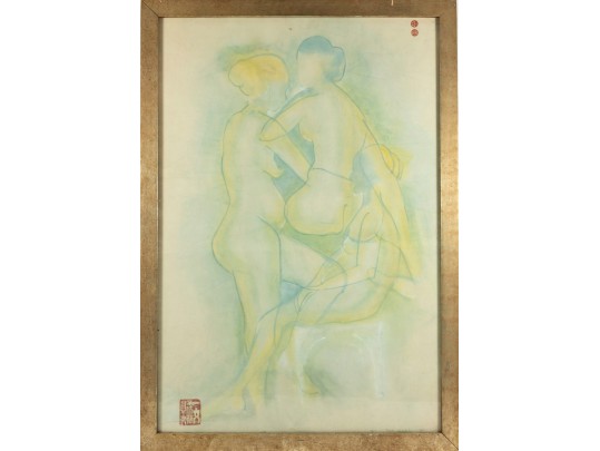 Jean Olds (American, 1917 – 2001) Untitled Watercolor Nudes