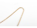 !4K Yellow Gold Necklace With Glass Beads