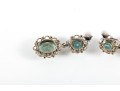 14K Gold Palladium Plated Aquamarine Earrings