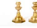 Pair Of Vintage Cast Brass Candlestick Holders