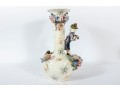 Vintage Capodimonte Style Floral Slip Vase