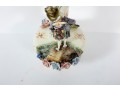 Vintage Capodimonte Style Floral Slip Vase