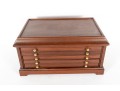 Mahogany 5 Drawer Coin Collectors Box Case