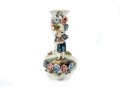 Vintage Capodimonte Style Floral Slip Vase