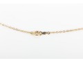 !4K Yellow Gold Necklace With Glass Beads