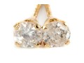 14k Yellow Gold Moissanite Stud Earrings