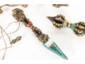 Tibetan Dorje Vajra Pestles & Phurba Dagger