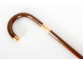 Vintage Shreve & Co. 14K Gold Accented Wood Cane