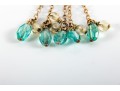 !4K Yellow Gold Necklace With Glass Beads