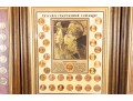 Three Vintage Framed Coinage Displays 