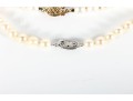 Knotted Culture Pearl Necklaces With 14k Gold Clasps