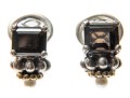 Caviar By Lagos Sterling Silver And 18k Smoky Quartz And Cultured Pearl Earrings
