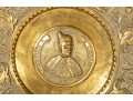 Commemorative Brass Relief Plate Honoring Antonio Grimani