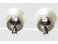 Sterling Silver Cultured Button Pearl Stud Earrings