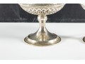 Pair Of Sterling Silver & Glass Dessert Cups