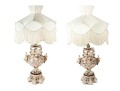 Vintage Italian Benrose Porcelain Table Lamps