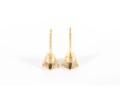 14k Yellow Gold Moissanite Stud Earrings