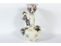 Vintage Capodimonte Style Floral Slip Vase