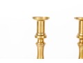 Pair Of Vintage Cast Brass Candlestick Holders