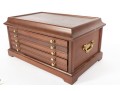 Mahogany 5 Drawer Coin Collectors Box Case