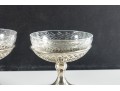 Pair Of Sterling Silver & Glass Dessert Cups