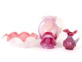 Four Cranberry Glass Items (Including Fenton)