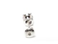10k White Gold Black Diamond Stud Earrings