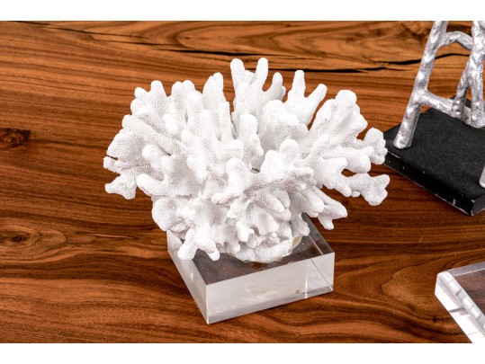 Trio Of Sculptural Tabletop Decor