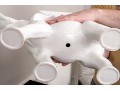 Z Gallerie White Ceramic Elephant Planter