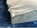 Queen Size Gray Upholstered Platform Bed