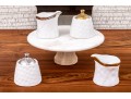 Crate & Barrel Cake Plate And Nicole Miller Sugars And Creamers