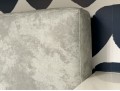 Queen Size Gray Upholstered Platform Bed