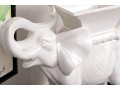 Z Gallerie White Ceramic Elephant Planter