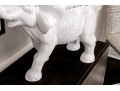 Z Gallerie White Ceramic Elephant Planter