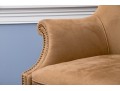 Handsome Suede Wingback Chair