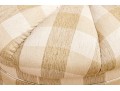 Custom Tuft Ottoman With Pleated Skirt