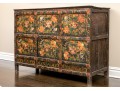 Elaborately Hand-painted Tibetan Cabinet