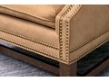 Handsome Suede Wingback Chair
