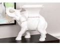 Z Gallerie White Ceramic Elephant Planter