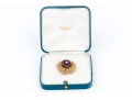 Tiffany & Co. 14k Yellow Gold Stunning Amethyst And Diamond Cluster Set Fur Clip