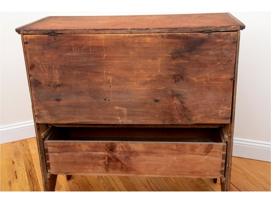 18th Century Chippendale New England Pine Blanket Chest 