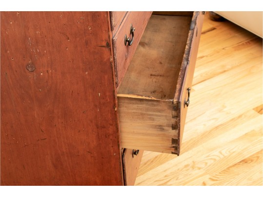 18th Century Chippendale New England Pine Blanket Chest 