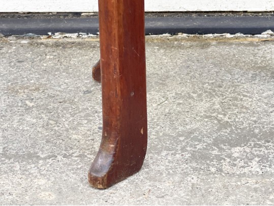 Vintage Upholstered Mahogany Piano Stool 