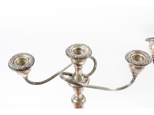 Pair Of Gorham Antique US Sterling Silver Candelabras